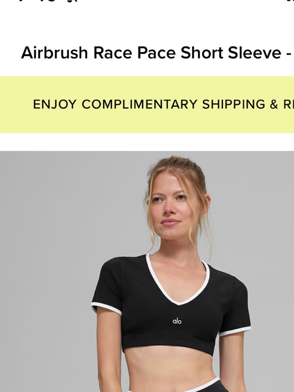 SOLDAlo Airbrush Race Pace Short Sleeve - Black / White NWOT